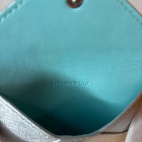 Tiffany & Co Leather Silver Card Holder - Picture 3 of 8